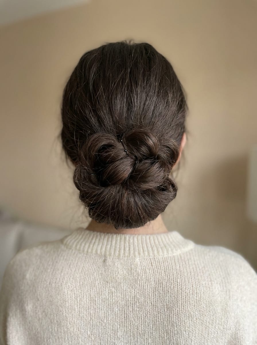 Bubble Bun für lange Haare - Dutt Frisur für lange Haare